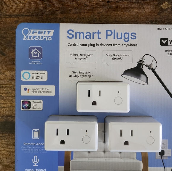 Feit Electric Smart Plugs 3-Pack NWT - Picture 9 of 16